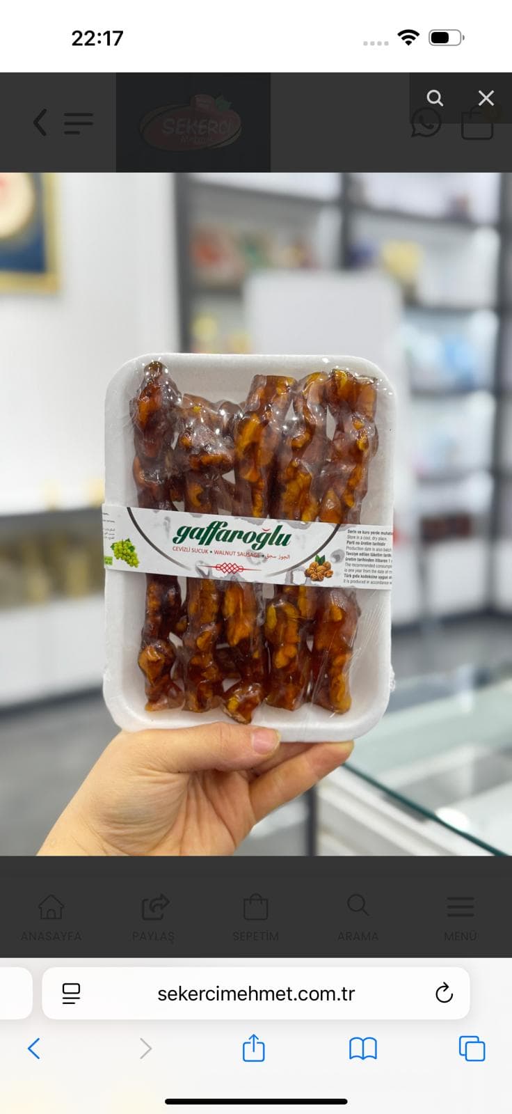 TEKLİ PAKET SUCUK 350 GR